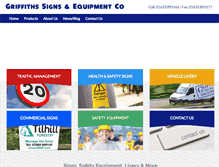 Tablet Screenshot of griffiths-signs.co.uk